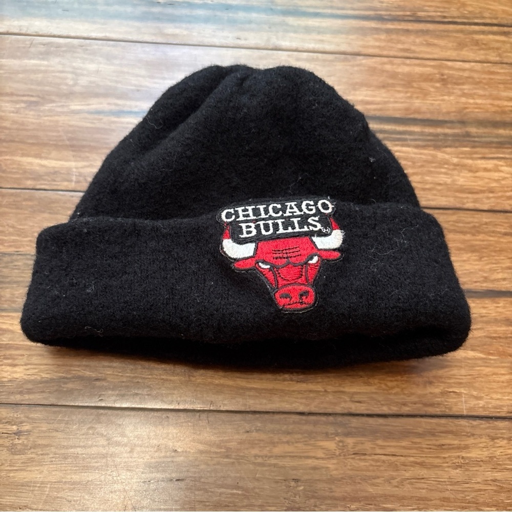 Vintage Chicago Bulls Kids Youth Beanie Hat Thick Heavy 90’s Jordan Pippen Phil